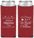 Custom Christmas Neoprene Slim Can Coolers - Wine | 280068