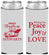 Custom Christmas Neoprene Slim Can Coolers - Peace Joy Love | 280070