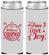 Custom Christmas Neoprene Slim Can Coolers - Peace Joy Love | 280094