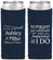 Custom Rehearsal Dinner Neoprene Slim Can Coolers - Tonight Tomorrow I Do | 30004