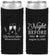 Custom Rehearsal Dinner Neoprene Slim Can Coolers - The Night Before | 30008