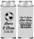 Custom Wedding Neoprene Slim Can Coolers - Soccer | 307