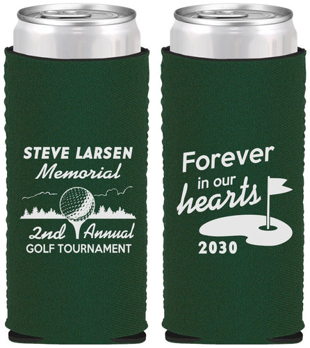 Custom Memorial Neoprene Slim Can Coolers - Forever In Our Hearts | 310006