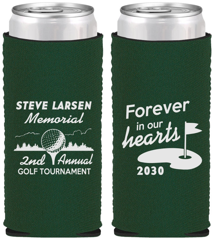 Custom Memorial Neoprene Slim Can Coolers - Forever In Our Hearts | 310006