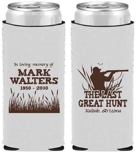 Custom Memorial Neoprene Slim Can Coolers - The Last Great Hunt | 310020