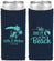 Custom Wedding Neoprene Slim Can Coolers - We Did It On The Beach | 317