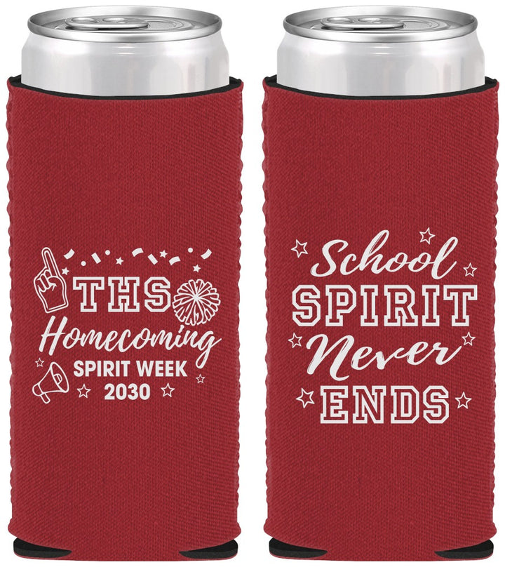 Custom Homecoming Neoprene Slim Can Coolers - Spirit Week | 330011