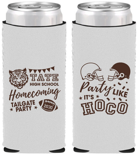 Custom Homecoming Neoprene Slim Can Coolers - Party Like Its Hoco | 330012