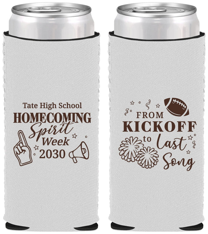 Custom Homecoming Neoprene Slim Can Coolers - Spirit Week | 330019