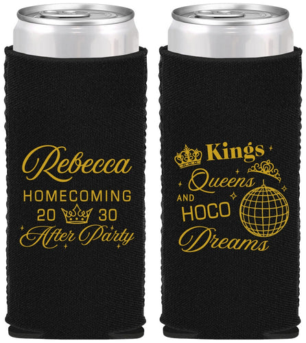 Custom Homecoming Neoprene Slim Can Coolers - Hoco After Party | 330027