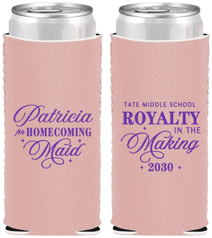 Custom Homecoming Neoprene Slim Can Coolers - Hoco Maid Vote | 330028