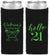 Custom 21st Birthday Neoprene Slim Can Coolers - Hello Twenty One | 340011