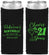 Custom 21st Birthday Neoprene Slim Can Coolers - Cheers To Twenty One Years | 340019