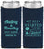 Custom Wedding Neoprene Slim Can Coolers - Started On The Beach | 361