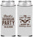 Custom Bachelor Party Neoprene Slim Can Coolers - Last Stand Wedding Bands | 40015