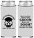 Custom Bachelor Party Neoprene Slim Can Coolers - Groom Doom Skull | 40041