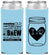 Custom Wedding Neoprene Slim Can Coolers - Something Old Something New | 401