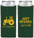 Custom Wedding Neoprene Slim Can Coolers - Just Hitched Tractor | 429