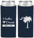 Custom Wedding Neoprene Slim Can Coolers - Palmetto Tree | 477