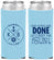 Custom Wedding Neoprene Slim Can Coolers - Nautical | 495