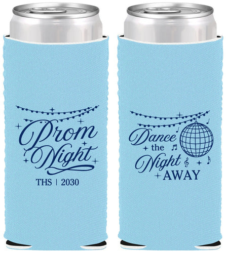 Custom Prom Neoprene Slim Can Coolers - Dance The Night Away | 50001