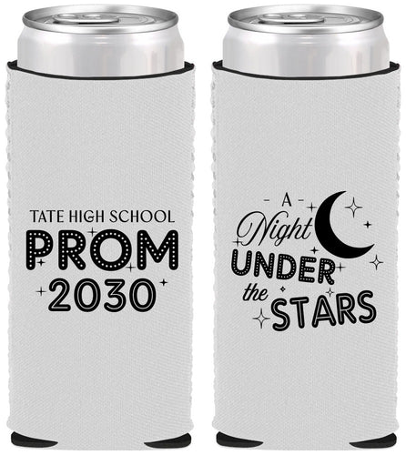Custom Prom Neoprene Slim Can Coolers - A Night Under The Stars | 50004