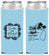 Custom Wedding Neoprene Slim Can Coolers - St Lucia | 541