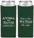 Custom Wedding Neoprene Slim Can Coolers - Take A Shot We Tied The Knot | 551