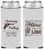 Custom Wedding Neoprene Slim Can Coolers - I Walk The Line | 555