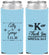 Custom Wedding Neoprene Slim Can Coolers - Monogram | 556
