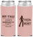 Custom Bachelorette Neoprene Slim Can Coolers - Cowgirl At Heart | 60079
