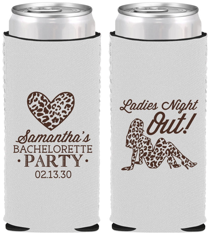 Custom Bachelorette Neoprene Slim Can Coolers - Ladies Night Out | 60086