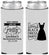 Custom Bachelorette Neoprene Slim Can Coolers - Little Black Dress | 60164