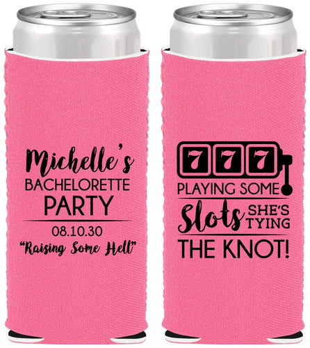 Custom Bachelorette Neoprene Slim Can Coolers - Las Vegas | 60195