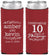 Custom Anniversary Neoprene Slim Can Coolers - 10 Years Of Marriage | 80000
