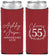 Custom Anniversary Neoprene Slim Can Coolers - Cheers To 55 Years | 80008