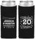 Custom Anniversary Neoprene Slim Can Coolers - Cheers To 20 Years | 80011