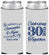 Custom Anniversary Neoprene Slim Can Coolers - 30 Years Together | 80013