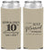 Custom Anniversary Neoprene Slim Can Coolers - 10 Years Down | 80020
