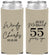 Custom Anniversary Neoprene Slim Can Coolers - Just Married 55 Years Ago | 80028