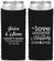 Custom Anniversary Neoprene Slim Can Coolers - 40th Wedding | 80035
