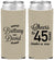 Custom Anniversary Neoprene Slim Can Coolers - Cheers To 45 Years | 80036