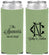 Custom Wedding Neoprene Slim Can Coolers - Two Letter Monogram | 808