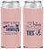 Custom Baby Shower Neoprene Slim Can Coolers - Gender Reveal Tutus Or Ties | 90033