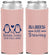 Custom Baby Shower Neoprene Slim Can Coolers - Twins Baby Penguins | 90070