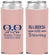 Custom Baby Shower Neoprene Slim Can Coolers - Twins Baby Elephant | 90071