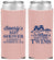 Custom Baby Shower Neoprene Slim Can Coolers - Twins Baby Owls | 90074