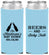 Custom Baby Shower Neoprene Slim Can Coolers - Beers And Baby Talk | 90117