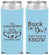 Custom Baby Shower Neoprene Slim Can Coolers - Gender Reveal Buck Or Doe | 90131