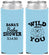 Custom Baby Shower Neoprene Slim Can Coolers - Lion Wild About You | 90186